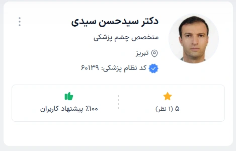 دکتر سیدحسن سیدی چشم پزشک تبریز